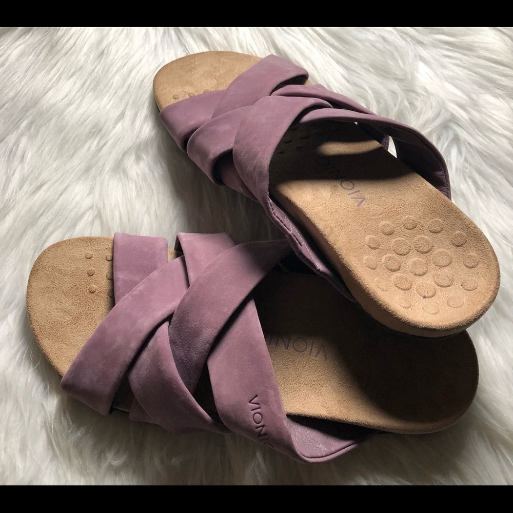 Vionic Orthopaedic Mauve Slides/Or Mules Size-10 - image 1